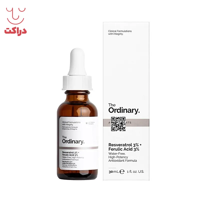 سرم رزوراترول 3% + فرولیک اسید 3% اوردینری