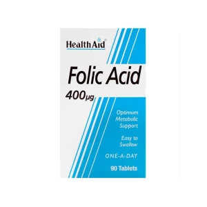 قرص فولیک اسید 400 هلث اید فولیک اسید مورد نیاز بدن شما را تامین می کند