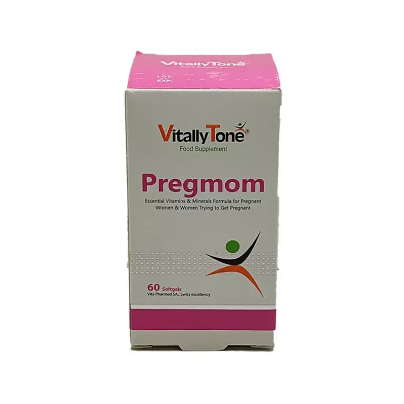 سافت ژل پرگمام ویتالی تون مکمل مورد نیاز بدن بانوان پیش از بارداری و حفظ سلامت مادر و جنین در دوران بارداری است.