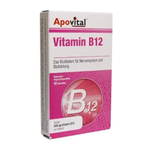 قرص ویتامین b12 آپوویتال از بروز کم خونی پیشگیری می‌کند و موجب بهبود عملکرد حافظه می‌شود.