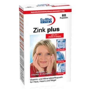 کپسول زینک پلاس ۵ یوروویتال موجب تقویت پوست، مو و ناخن می‌شود.