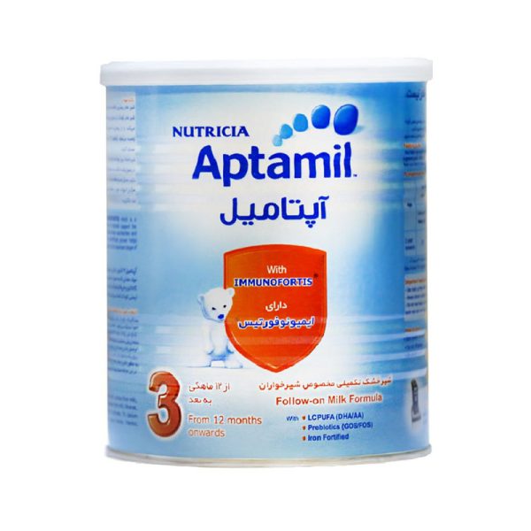 شیر خشک آپتامیل 3 نوتریشیا از 12 ماهگی به بعد (400 گرم)