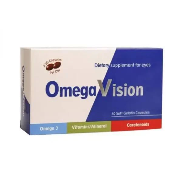 کپسول امگا ویژن دانا از چشم محافظت می‌کند و خطر ابتلا به آب مروارید را کاهش می‌دهد.