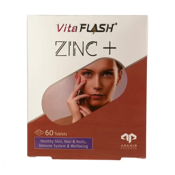 قرص زینک پلاس ویتا فلش به تامین ویتامین‌های گروه ب و تقویت سیستم ایمنی کمک می‌کند.