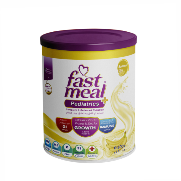 Smart Nutrition Fast Meal Pediatrics Powder 400gr-اسمارت نوتریشن فست میل کودکان 400 گرم