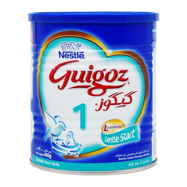 Nestle Guigoz 1 Milk Powder 400 g-شیر خشک گیگوز ۱ نستله مناسب شیرخواران از بدو تولد تا ۶ ماهگی ۴۰۰ گرم